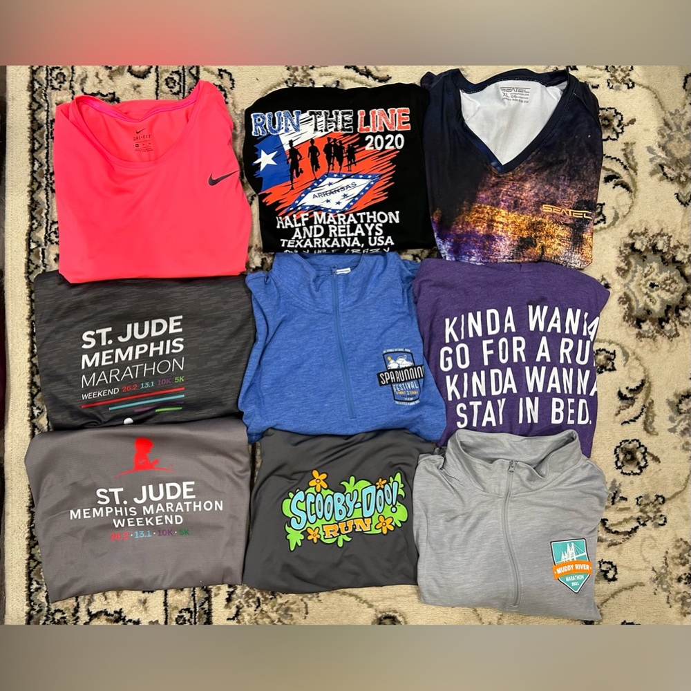 Dri Fit Long Sleeve Womens Running Inspired Marathon Shirts Size Extra Large